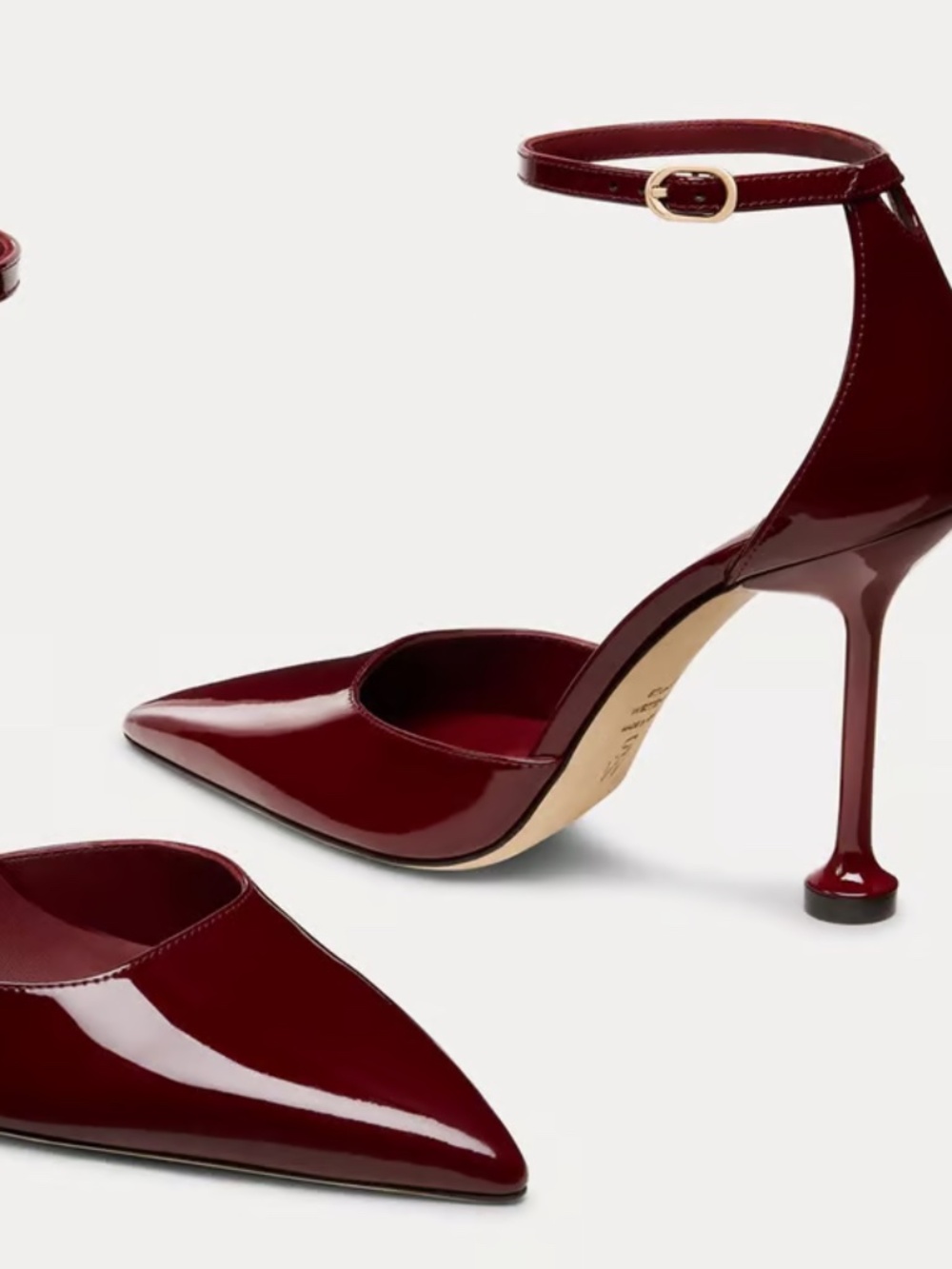 STUART WEITZMAN Rosewood Patent Leather Size: 8.5 - Picture 4 of 4